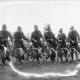 Group portrait of six men from the Cyclist Corps.Broadmeadows, Victoria, Australia C 1915